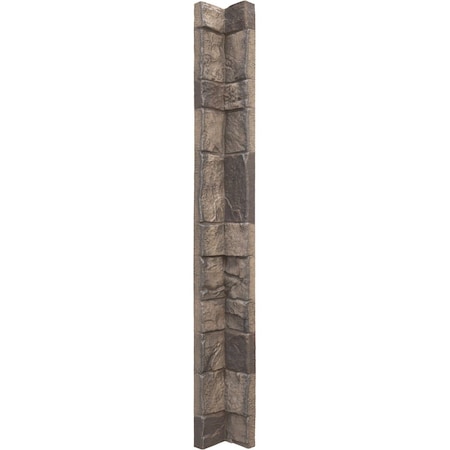 Ekena Millwork Universal Inside Corner for StoneWall Faux Stone Siding Panels PNUIC03X48CR